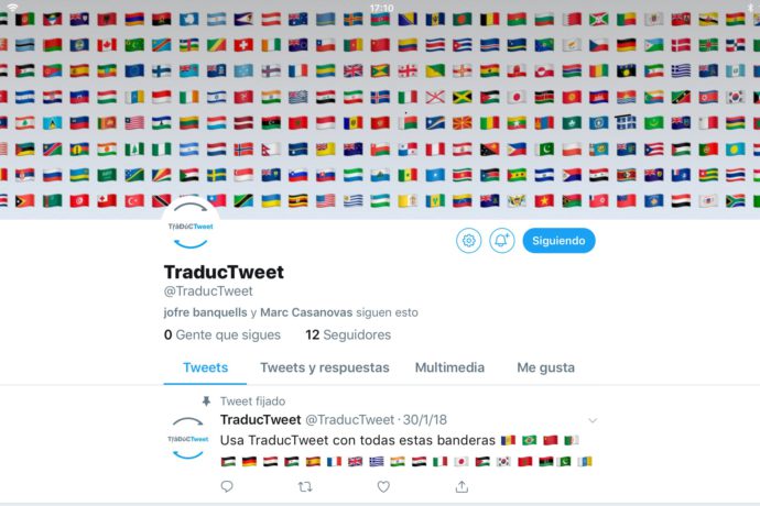 El primer traductor que permet tuitejar en qualsevol idioma amb emojis de bandera